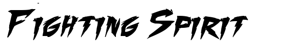 Fighting Spirit font preview